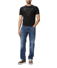 GUESS CORE T-shirt a manica corta, puro cotone jetbla - T-shirt Uomo - 3