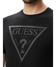 GUESS CORE T-shirt a manica corta, puro cotone jetbla - T-shirt Uomo - 4