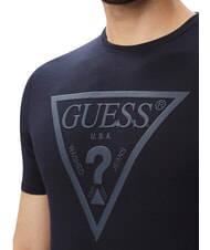 GUESS CORE T-shirt a manica corta, puro cotone smartblue - T-shirt Uomo - 4