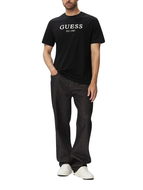 LOGO T-shirt a manica corta, puro cotone jetbla - T-shirt Uomo