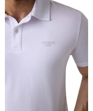GUESS ESSENTIAL Polo a manica corta purwhite - T-shirt Uomo - 4