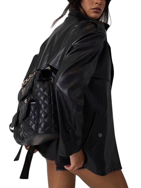 GIULLY 2 Zaino con taschini anteriori NERO - Borse Donna