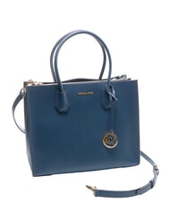 MICHAEL KORS MERCER Borsa a spalla con tracolla, in pelle navy - Borse Donna - 2