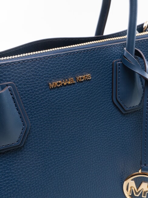 MERCER Borsa a spalla con tracolla, in pelle navy - Borse Donna