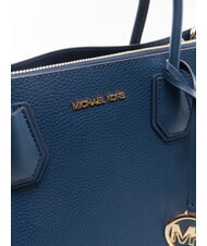 MICHAEL KORS MERCER Borsa a spalla con tracolla, in pelle navy - Borse Donna - 3