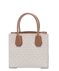 MICHAEL KORS MERCER Borsa messenger a mano, con tracolla vanilla - Borse Donna - 3