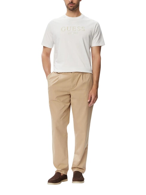 LOGO T-shirt a manica corta, puro cotone purwhite - T-shirt Uomo