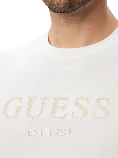 LOGO T-shirt a manica corta, puro cotone purwhite - T-shirt Uomo