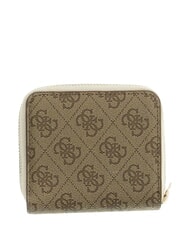 GUESS KIDS Portafoglio compatto, ziparound 4g aop beige blanco - Portafogli Donna - 2