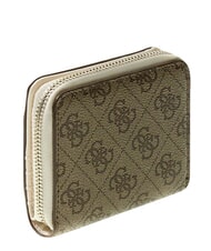 GUESS KIDS Portafoglio compatto, ziparound 4g aop beige blanco - Portafogli Donna - 3