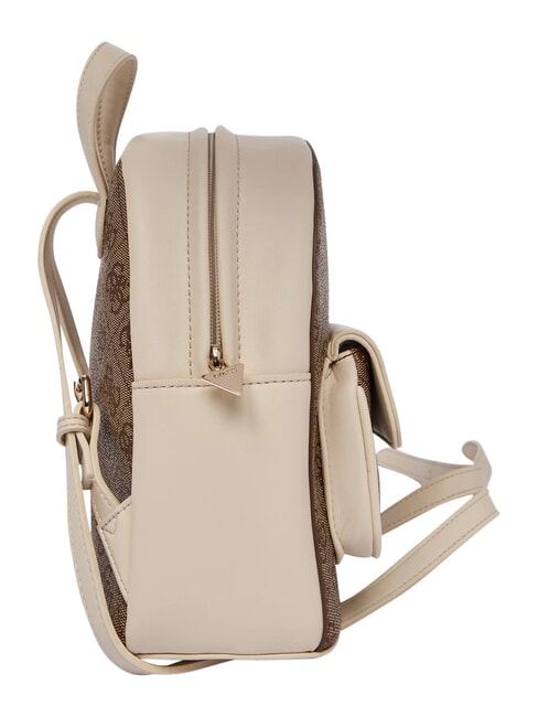 GIRL Zainetto con tasca frontale 4g aop beige blanco - Borse Donna