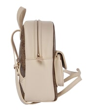 GUESS GIRL Zainetto con tasca frontale 4g aop beige blanco - Borse Donna - 4