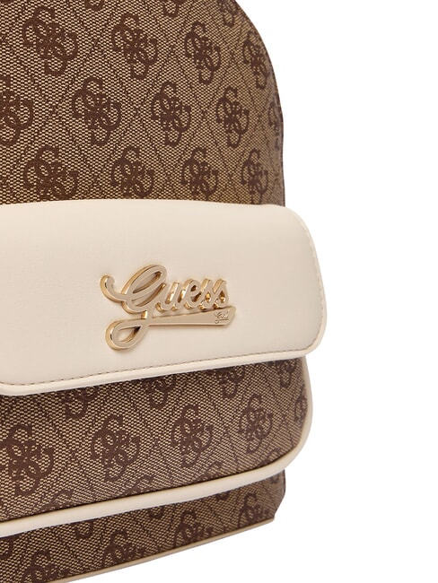 GIRL Zainetto con tasca frontale 4g aop beige blanco - Borse Donna