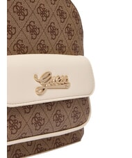 GUESS GIRL Zainetto con tasca frontale 4g aop beige blanco - Borse Donna - 6