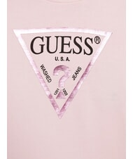 GUESS CORE KIDS Felpa con stampa logo triangolo ballet pink - Felpe Bambini - 3