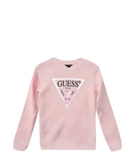 GUESS CORE KIDS Felpa con stampa logo triangolo ballet pink - Felpe Bambini - 4