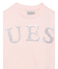 GUESS KIDS ACTIVE Felpa a girocollo, puro cotone ballet pink - Felpe Bambini - 5