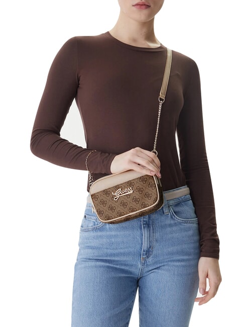 GIRL MINI ME Borsa mini a tracolla 4g aop beige blanco - Borse Donna