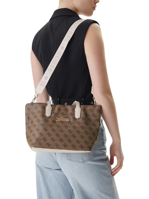 GIRL MINI ME Borsa a spalla, con tracolla 4g aop beige blanco - Borse Donna