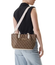 GUESS GIRL MINI ME Borsa a spalla, con tracolla 4g aop beige blanco - Borse Donna - 2