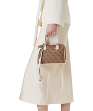GUESS GIRL MINI ME Borsa bauletto mini a mano, con tracolla 4g aop beige blanco - Borse Donna - 2