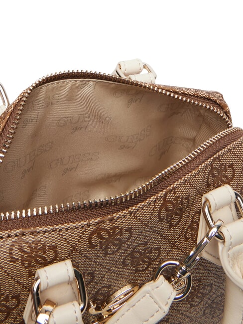 GIRL MINI ME Borsa bauletto mini a mano, con tracolla 4g aop beige blanco - Borse Donna