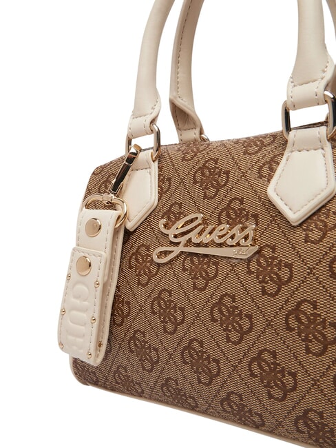 GIRL MINI ME Borsa bauletto mini a mano, con tracolla 4g aop beige blanco - Borse Donna