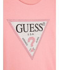 GUESS KIDS T-shirt manica lunga con strass sweet pink - T-shirt Bambino - 3
