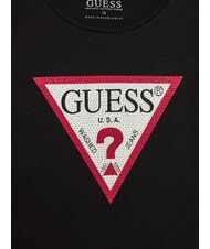 GUESS KIDS T-shirt manica lunga con strass jetbla - T-shirt Bambino - 3