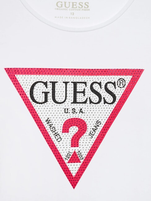 KIDS T-shirt manica lunga con strass purwhite - T-shirt Bambino
