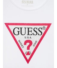 GUESS KIDS T-shirt manica lunga con strass purwhite - T-shirt Bambino - 3