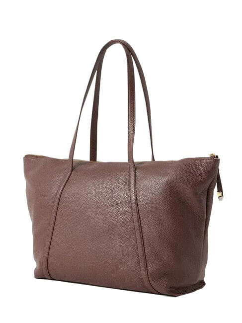 NORY Shopping Bag in pelle berry - Borse Donna