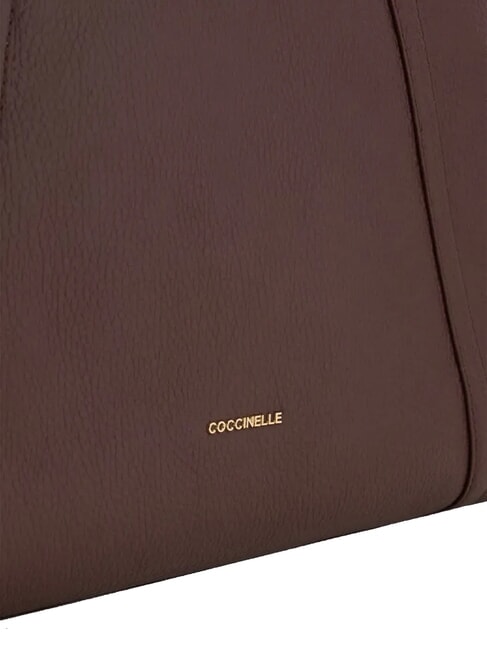 NORY Shopping Bag in pelle berry - Borse Donna