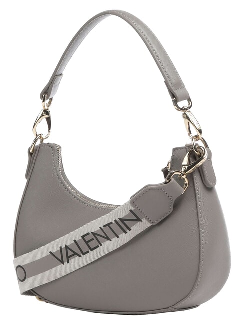 ZERO RE Borsa a spalla con tracolla logata grigio - Borse Donna