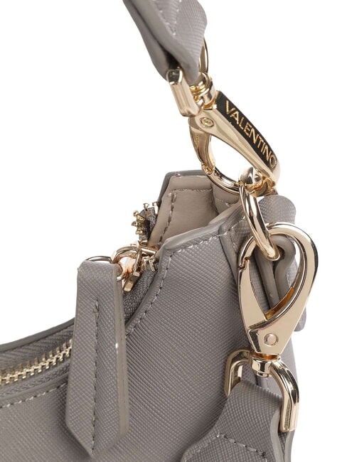 ZERO RE Borsa a spalla con tracolla logata grigio - Borse Donna