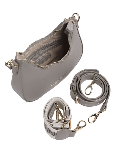 ZERO RE Borsa a spalla con tracolla logata grigio - Borse Donna