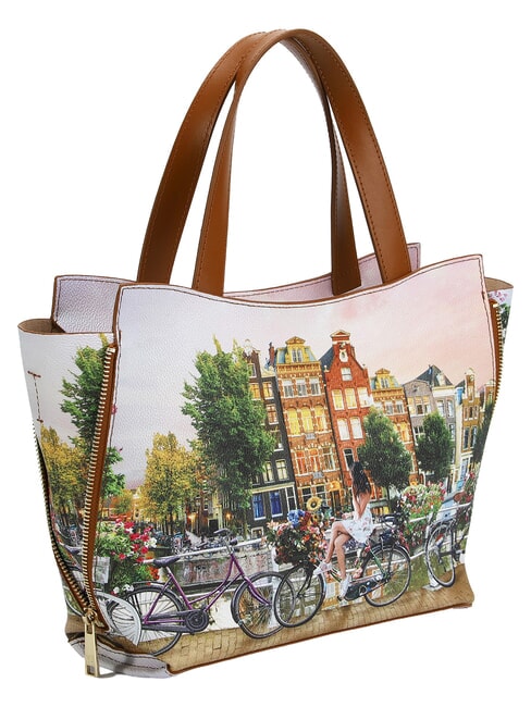YESBAG Borsa a spalla, grandezza regolabile flower river - Borse Donna