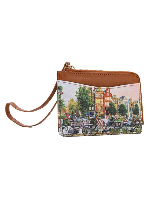 YESBAG Portacarte con zip e polsierina flower river - Portafogli Donna