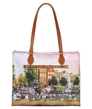 YNOT YESBAG Borsa shopping, a spalla flower river - Borse Donna - 3
