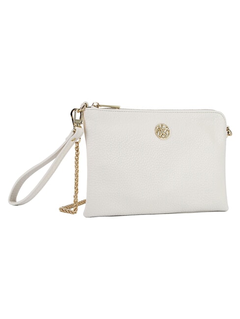 HAPPY Pochette con tracolla e polsierina white - Borse Donna