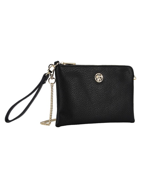 HAPPY Pochette con tracolla e polsierina black - Borse Donna
