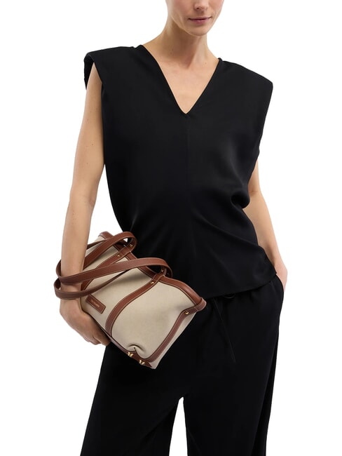 ELBA Borsa a spalla canvas+brand - Borse Donna