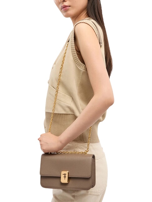 CAMEO Mini Bag a tracolla, in pelle desert taupe - Borse Donna
