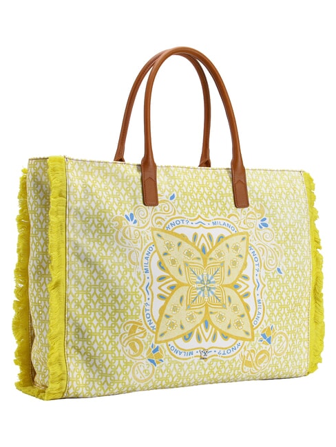 SAMOA Borsa shopping, a spalla lemon - Borse Donna