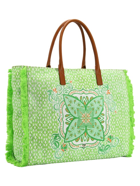 SAMOA Borsa shopping, a spalla lime - Borse Donna