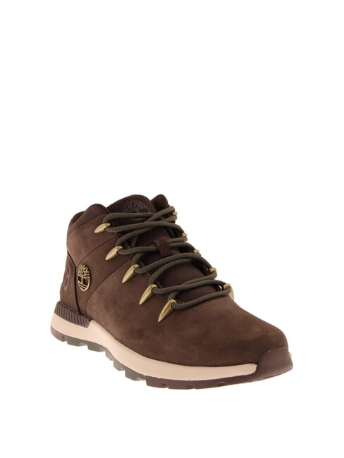 SPRINT TREKKER MID  Scarponcini in pelle  dark brown nubuck black - Scarpe Uomo