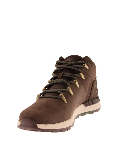 SPRINT TREKKER MID  Scarponcini in pelle  dark brown nubuck black - Scarpe Uomo