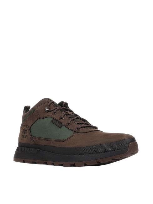 FIELD TREKKER Sneakers dark brown nubuck darkgreen - Scarpe Uomo