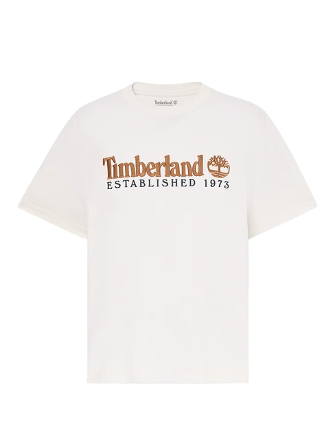 ESTABILISHED 1973 T-Shirt in cotone vintage white - T-shirt Uomo