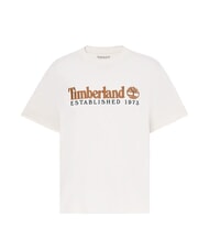 TIMBERLAND ESTABILISHED 1973 T-Shirt in cotone vintage white - T-shirt Uomo - 3